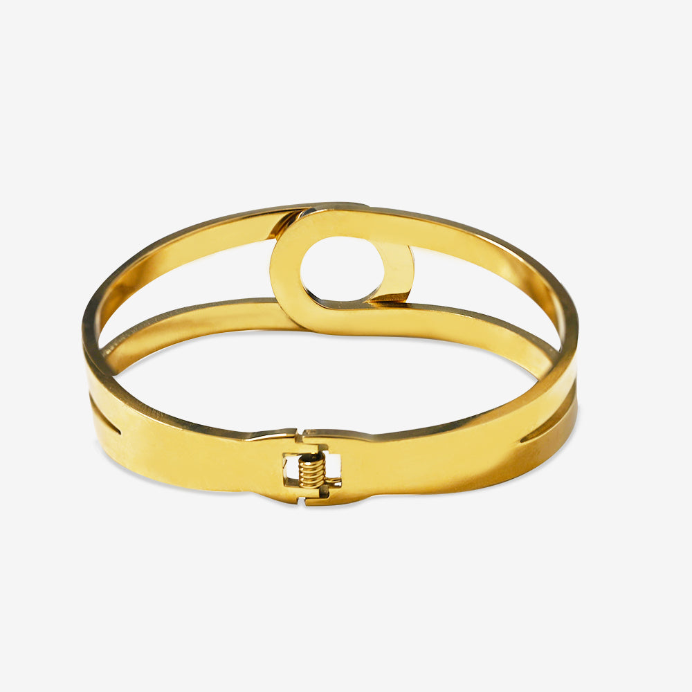 Bracciale Rigido a Molla con Strass