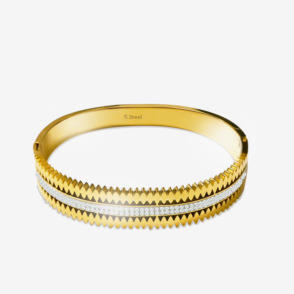 Bracciale Rigido Con Strass