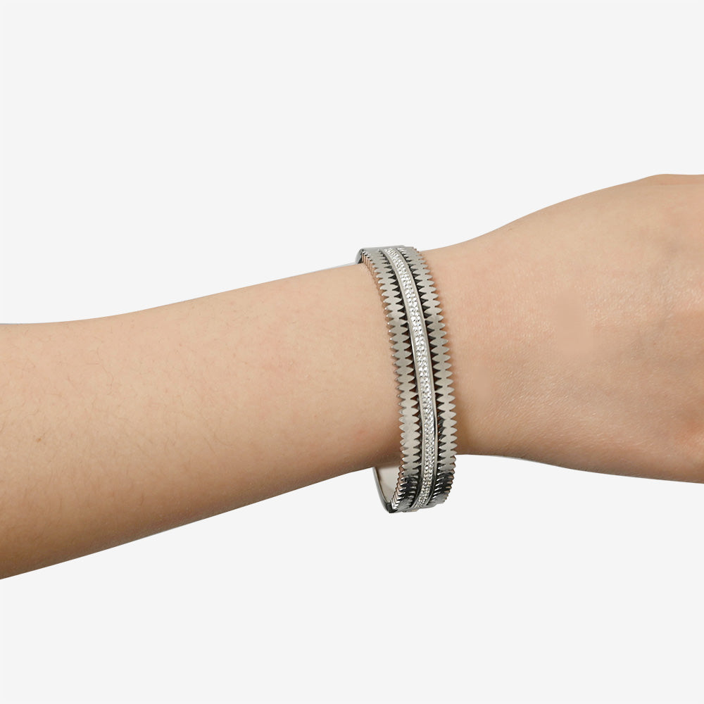 Bracciale Rigido Con Strass