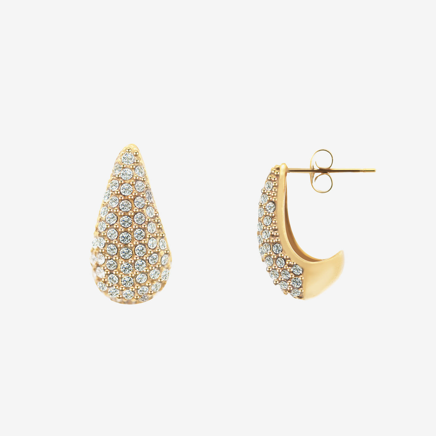 Orecchini A Goccia Con Strass