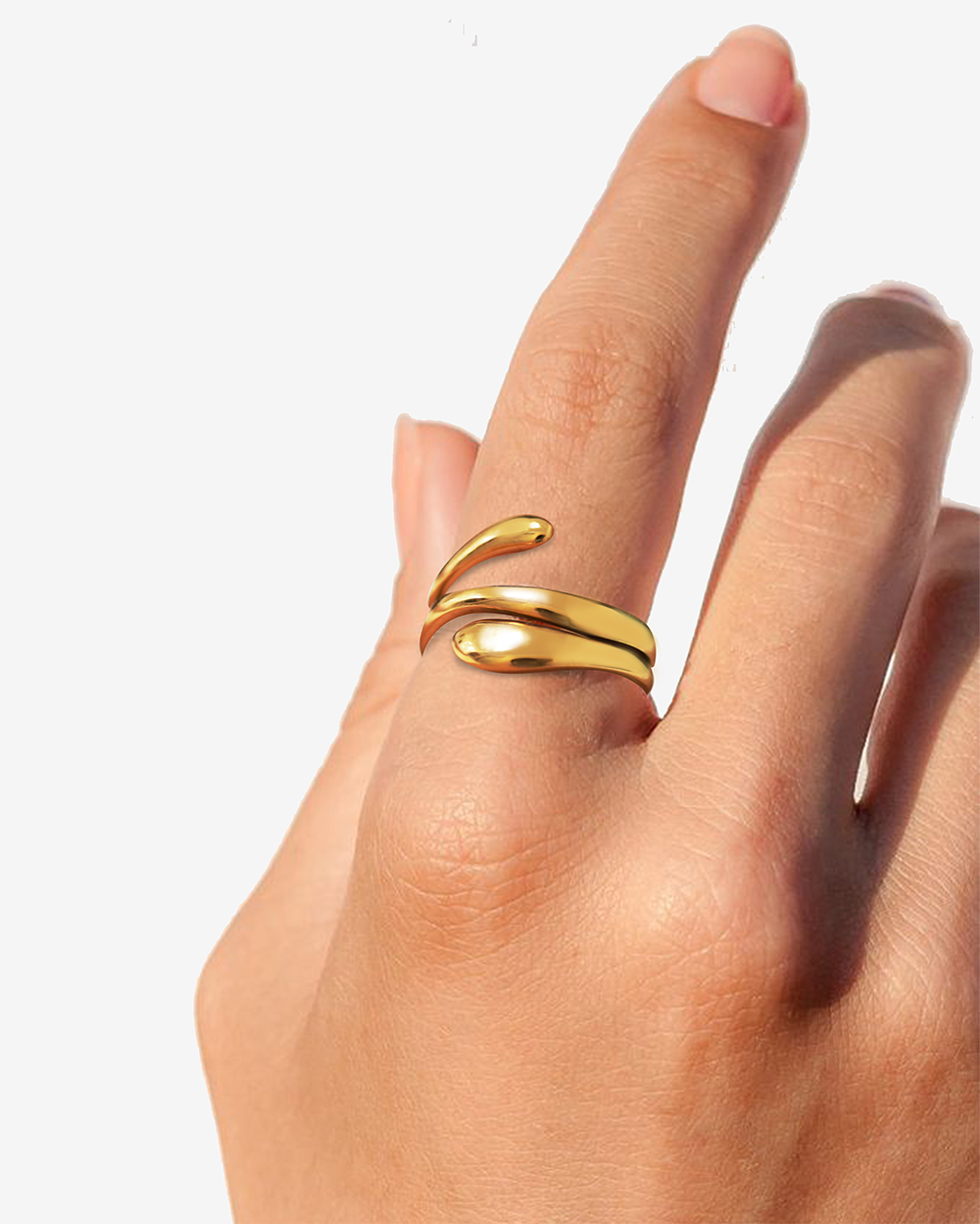 Anello Aperto Regolabole Serpente