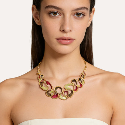 Collana Ondulata Smaltata