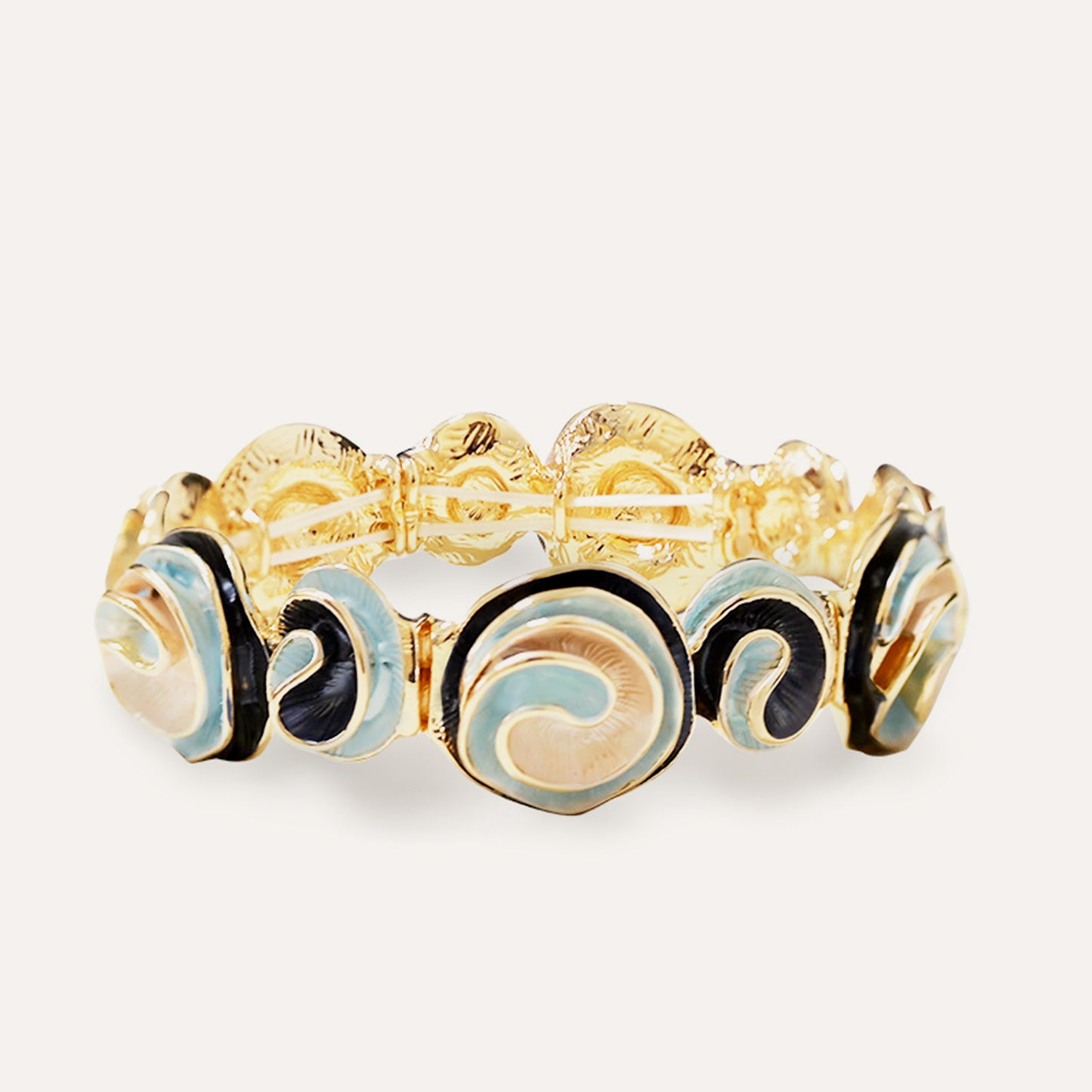 Bracciale Elastico Spirale Smaltata