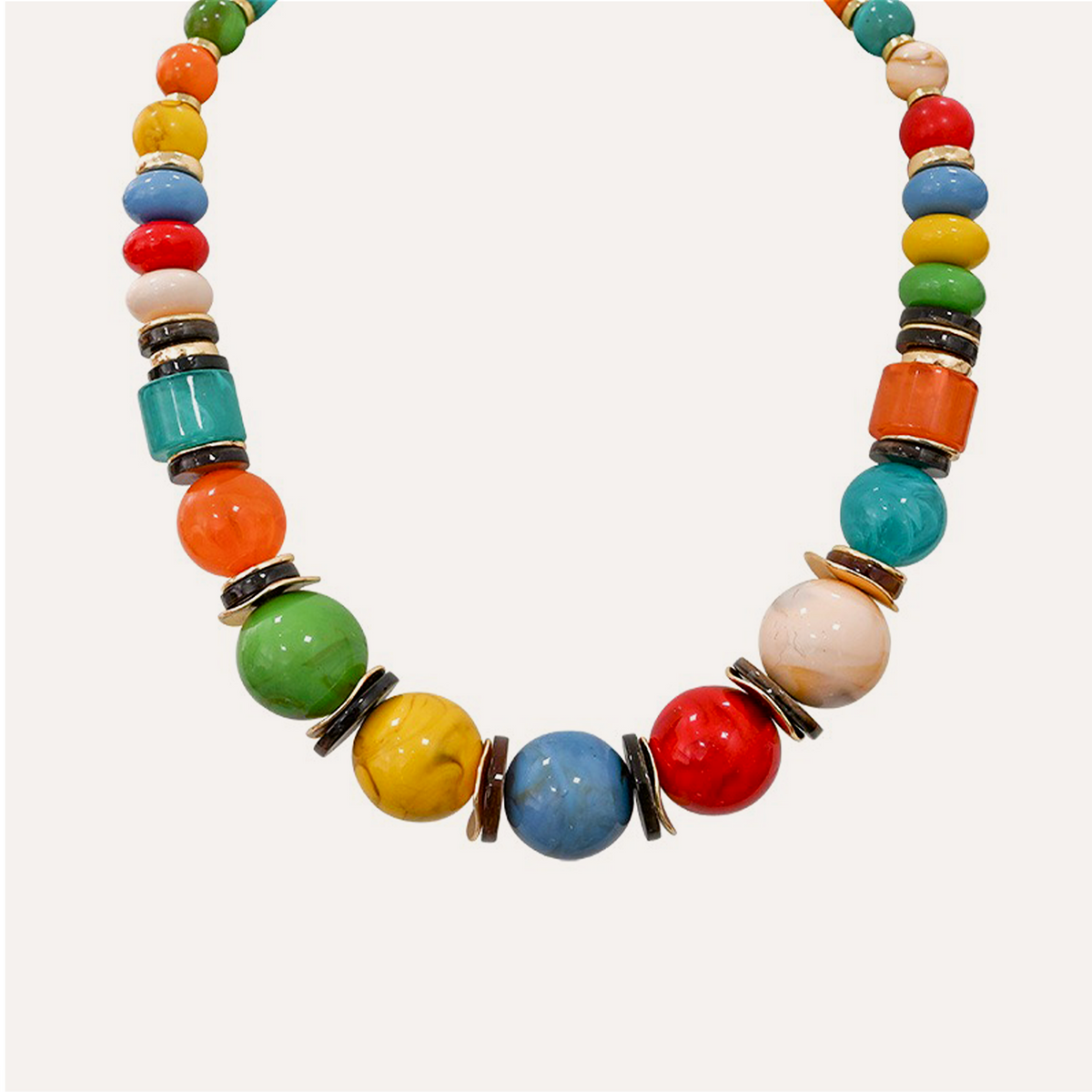 Collana con Perline in Resina