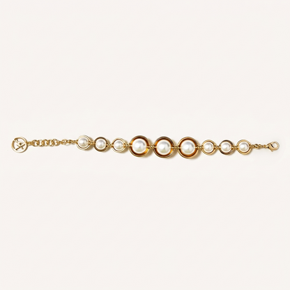 Bracciale con Perle e Pietre Rotonde