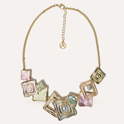 Collana Smaltata con Pietre e Strass