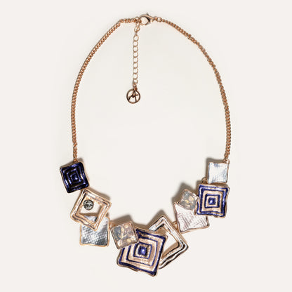 Collana Smaltata con Pietre e Strass