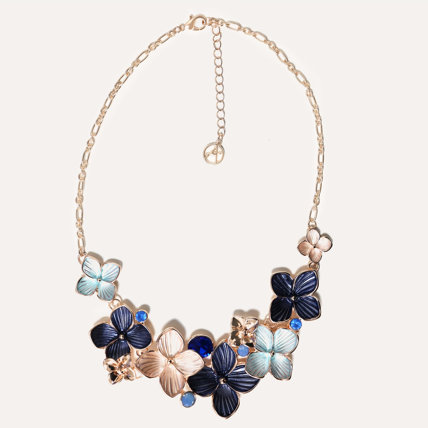 Collana con Fiori Smaltati e Strass