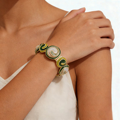 Bracciale Elastico Spirale Smaltata