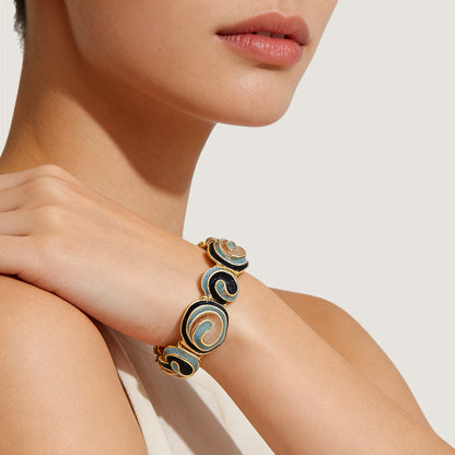 Bracciale Elastico Spirale Smaltata