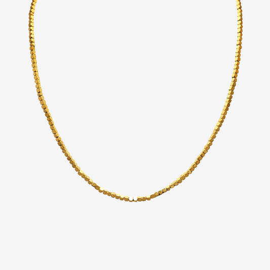 COLLANA DI PERLINE QUADRATE